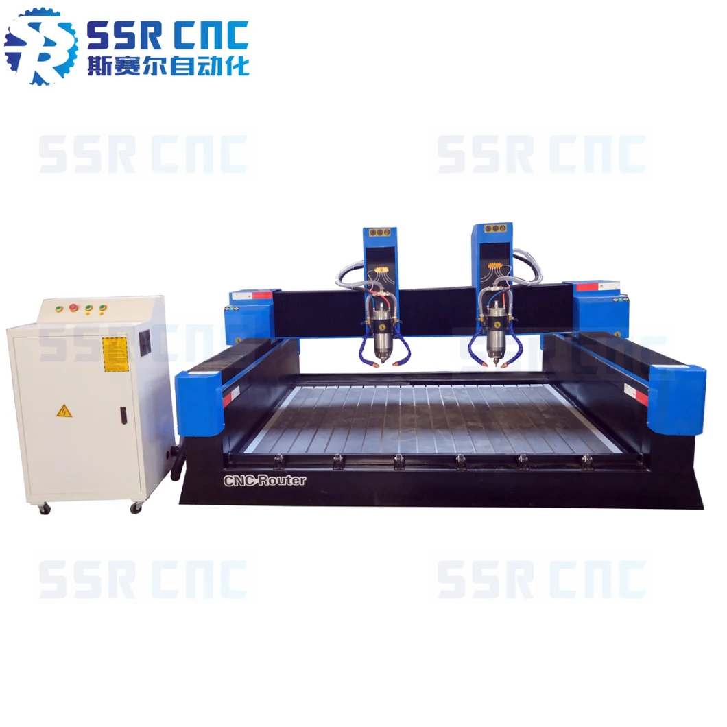 2 Head Stone CNC Router with Two Spindles