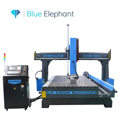 Router CNC promozionale in acrilico ad alte prestazioni Blue Elephant 1530 con formato personalizzato e aspiratore in vendita in Italia